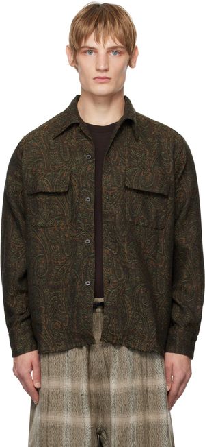 NEEDLES Green Classic Shirt