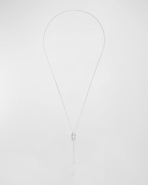 Possession 18K White Gold Y Drop Necklace