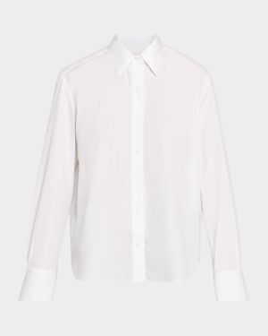 Possetti Superfine Cotton Button-Front Shirt