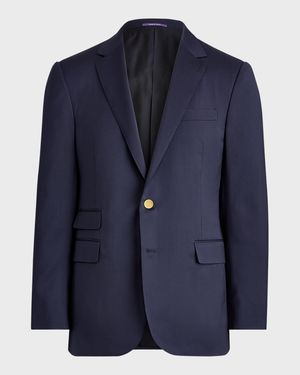 Men's Gregory Hand-Tailored Wool Serge Blazer