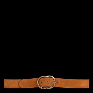 Pieces - Ceinture à boucle en cuir - Taille 95 - Marron