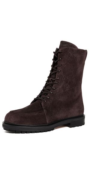 AEYDE Tate Cow Suede Leather Moka Boots Moka 37