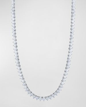 18K Gold 3-Prong Opera 16" Diamond Necklace, 11.45tcw