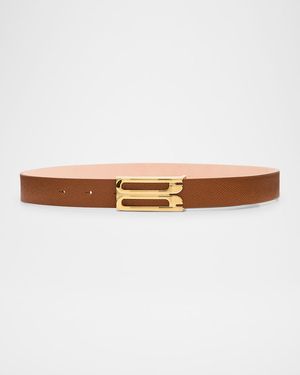 B-Logo Leather Belt