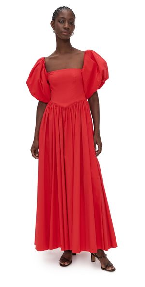 CAROLINE CONSTAS Christina Gown Flamingo S
