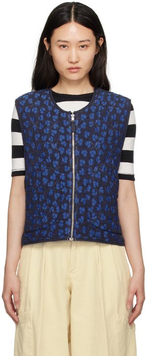 YMC Navy Jackie Reversible Vest