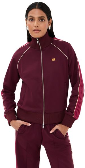 Wales Bonner Mantra Track Top Burgundy M