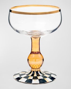 Courtly Check Coupe Glass