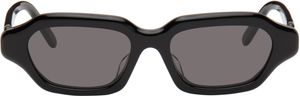 LOEWE Black Rectangular Slim Sunglasses