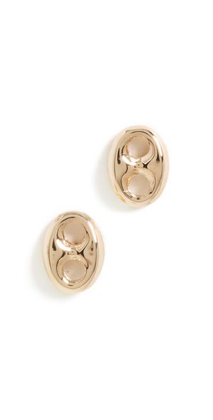Zoe Chicco 14k Gold Small Mariner Link Stud Earrings Gold One Size