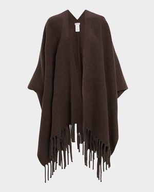 Reversible Cashmere Poncho