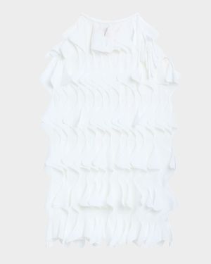 Wavy Ruffle Sleeveless Top