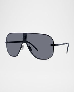 Men's 4Gem Metal Shield Sunglasses