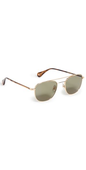GARRETT LEIGHT Clubhouse II Sunglasses G-SPBRNSH/GRN One Size