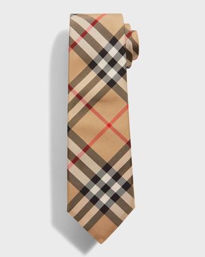 Men's Manston Check Silk Tie