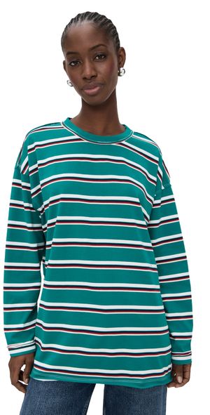 Lioness Horizon Long Sleeve Top Forest Stripe S