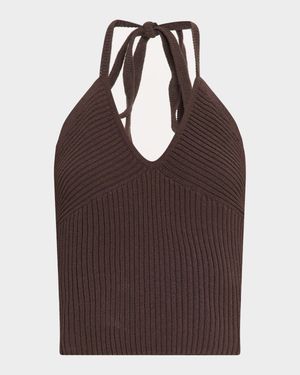 Tie Halter Sweater