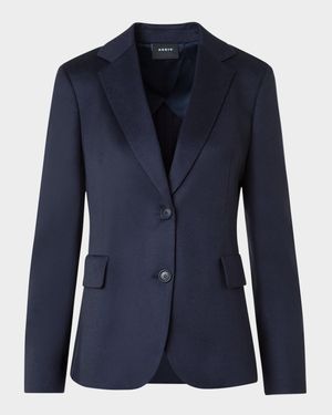Single-Breasted Cashmere Jacket