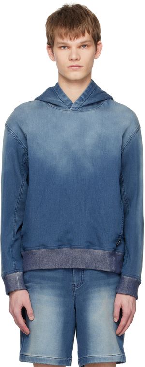Solid Homme Blue Gradient Hoodie