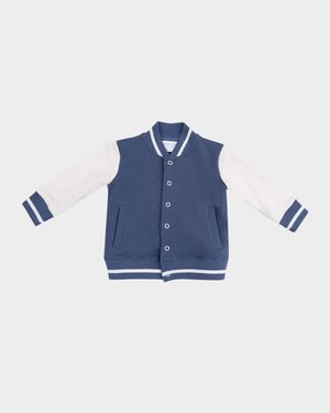 Boy's French Terry Letterman Jacket, Size 6M-3