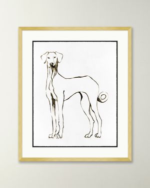 Hound Drawing 1 Giclee