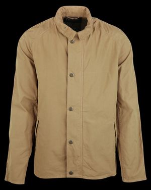 Barbour - Veste col classique en coton - Taille XL - Beige