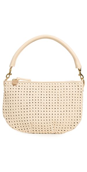 Clare V. Petit Moyen Messenger Cream Rattan One Size