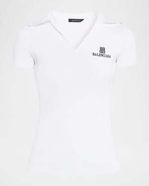 Short-Sleeve Fitted Polo Shirt