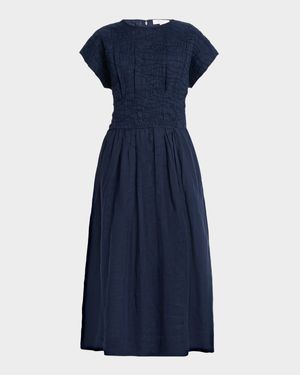 Imogen Ramie Midi Dress