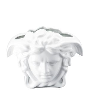 Medusa Grande Vase in White - 11.75"