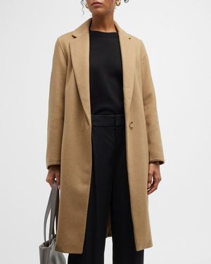 Classic Straight Wool-Blend Coat