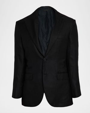 Men's Cashmere and Silk Notch Lapel Sport Coat