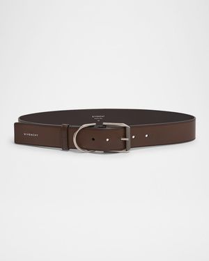 Voyou Logo Leather Belt