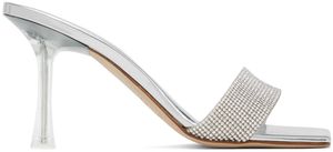 Magda Butrym Silver Crystal Heeled Sandals