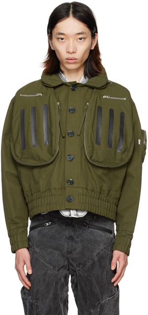 Juntae Kim Khaki Doublet Kapok Bomber Jacket