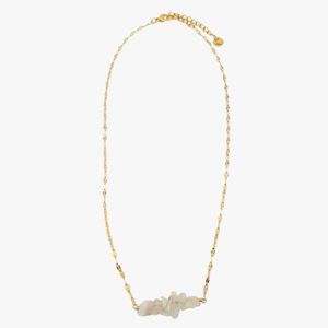 Ginandger - Collier pierre de lune - Taille Unique - Blanc