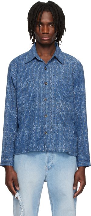 Kartik Research Blue Box Shirt