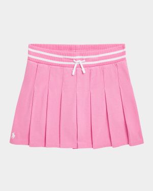 Girl's Pleated Tennis Skort, Size S-XL