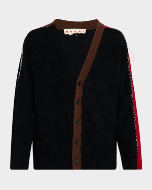 Men's Wool Mix Knit Cardigan
