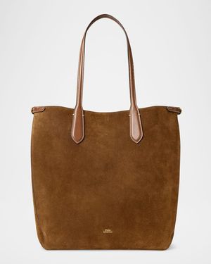 Bellport Suede North-South Tote Bag