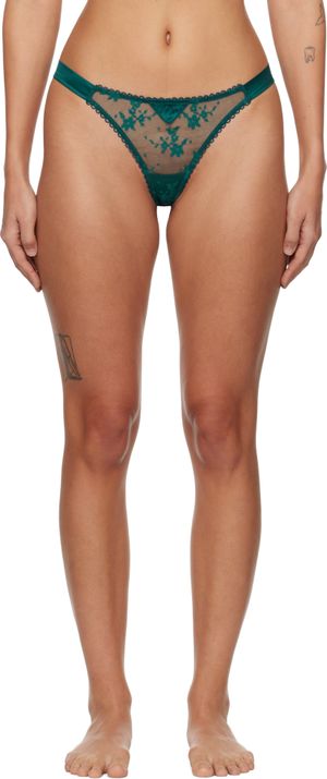 Fleur du Mal Blue Untie Me Thong