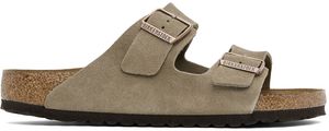 Birkenstock Taupe Regular Arizona Soft Footbed Sandals