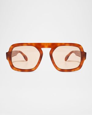 Jane Polarized Acetate Aviator Sunglasses