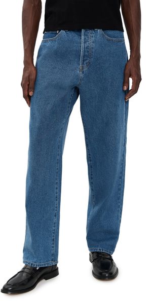 Obey Classic Baggy Denim Pants Medium Stone Wash Light Indigo 36