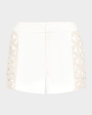 Erica Floral Crochet Shorts