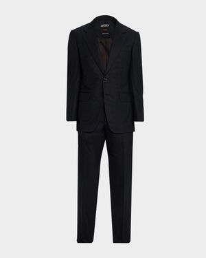 Men's Centoventimila Wool Tonal Stripe Suit