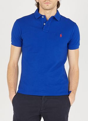 Polo Ralph Lauren - Polo en coton piqué - Taille XL - Bleu