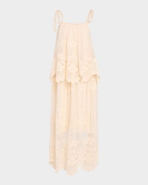 Hypnotic Tiered Lace Slip Dress