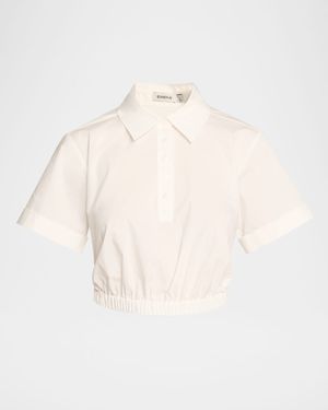 Nicky Short-Sleeve Crop Top