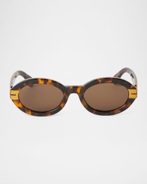 Harmony Oval Acetate Sunglasses
